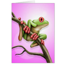 Baum-Frosch Grußkarte