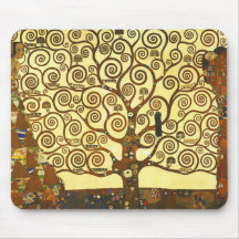 Baum Gustav Klimt der Leben-Mausunterlage Mauspad