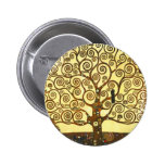 Baum Gustav Klimt des Leben-Knopfes Buttons