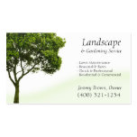 Baum-oder Rasen-Sorgfalt-Visitenkarte
