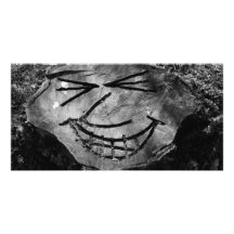 Baum-Stumpf-Gesicht Bildkarten