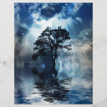 Baum u. Wasser Bedruckte Flyer