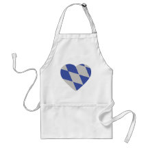 bayerische Herzikone Schürze