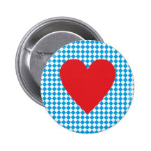 Bayern Herz heart Bavaria Button