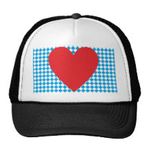 Bayern Herz heart Bavaria Kappe