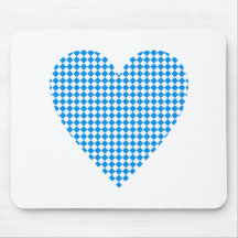 Bayern Herz Rauten Bavaria heart diamonds Mousepads