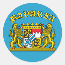 Bayern-Wappen T-Shirts und Produkte Runde Sticker