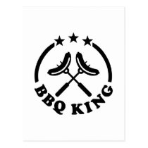 BBQ King barbecue postkarten