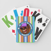 BC Rasen designs_ "freches Sasquach" Kartenstapele Spielkarten