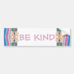 Be Kind Mandala Design autoaufkleber