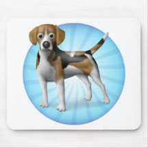 Beagle-Cartoon Mauspads