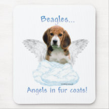 Beagle-Engel Mousepads