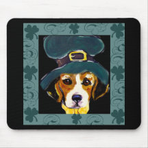 Beagle St. Patty Mauspads