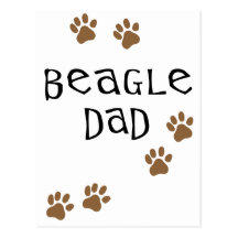 Beagle-Vati Postkarte