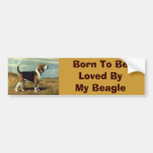 Beagle-Vintager Stoßaufkleber Autoaufkleber