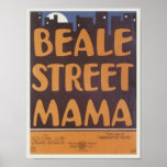 Beale Straßen-Mutter Vintage Songbook Cover Posterdrucke