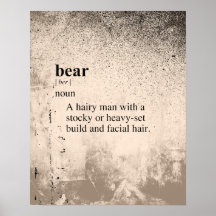 BEAR DEFINITION PRINT