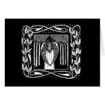 Beardsley Kunst Nouveau Engels-Feiertags-Karte