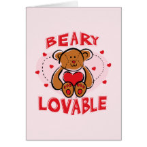 Beary liebenswürdige Karte