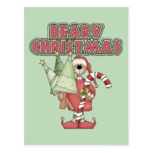 Beary Weihnachtsbär Postkarte