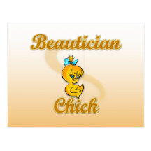 Beautician-Küken Postkarten