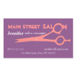 Beautician-magische rosa Scheren Visitenkarte