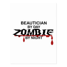 Beautician-Zombie Postkarte