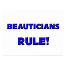 Beauticians-Regel! Postkarte