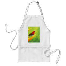 Beautiful Sunbird Painting!  NZ Artist Elena Esina Aprons