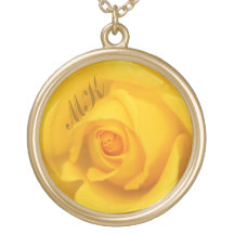 Beautiful Yellow Hybrid Tea Rose Anniversary Custom Jewelry