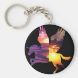 Beauty & The Unicorn Key Chain
