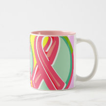 Becher - Brustkrebs-Band Kaffeehaferl