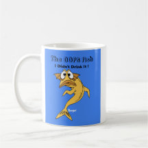 Becher (cofee/Tee) - die OOPS Fische (lebhafte Fis Kaffee Tasse