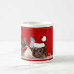 Becher der Weihnachtsfranzösischen Bulldogge Kaffee Tassen