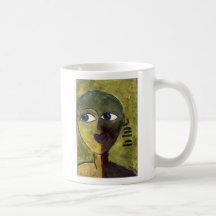 Becher des blauen Jungen Kaffeehaferl