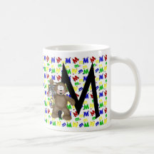 Becher des Monogramm-"M" Kaffeetasse