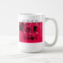 Becher des Valentinstag-XOXO Tee Tassen