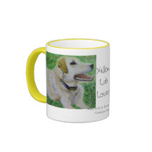 Becher, gelbes Labrador retriever Haferl