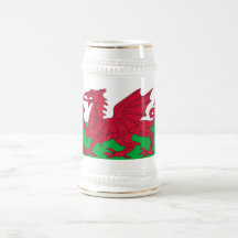 Becher mit Flagge des Wales Kaffee Haferl