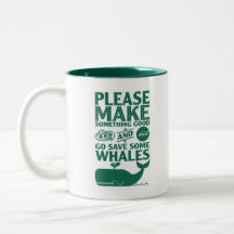 Becher Please Save Some Whales Teetassen