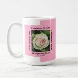 Becher-poetische Rose auf Rosa durch Ladee Dachshu Tassen