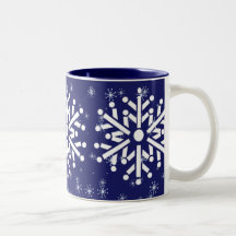 Becher - Schneeflocken Kaffee Haferl
