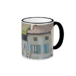 BECHER - Szene Frankreich des ländlichen Dorfs Kaffeetasse