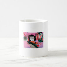 Becher Verpackung-Bild Schablone Teetasse