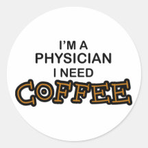 Bedarfs-Kaffee - Arzt Stickers