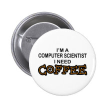 Bedarfs-Kaffee - Informatiker Anstecknadelbutton