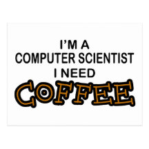 Bedarfs-Kaffee - Informatiker Postkarten
