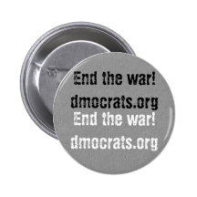 Beenden Sie den Krieg Anstecknadelbuttons