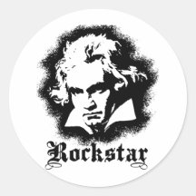 Beethoven Runder Aufkleber