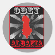 Befolgen Sie Albanien Sticker